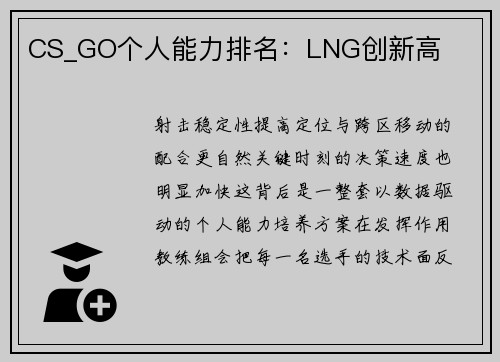 CS_GO个人能力排名：LNG创新高